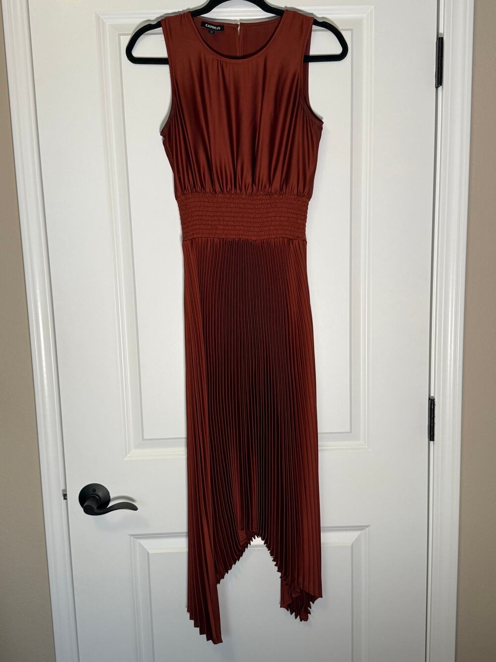 Express Pleated Sleeveless Dress XS